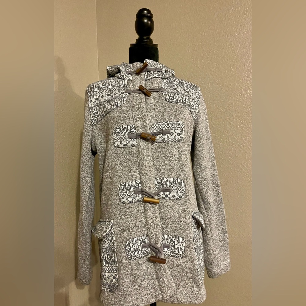 Patagonia Gray Patterned Toggle Jacket - image 1